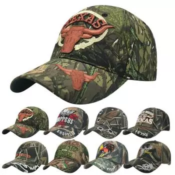 Женская и мужская бейсбольная кепка унисекс на открытом воздухе с камуфляжным козырьком и шляпой One Size
