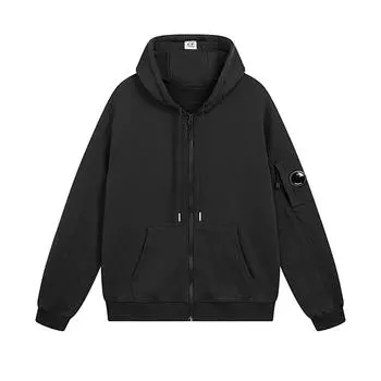 Женская и мужская модная повседневная толстовка, свободный кардиган на молнии, с длинным рукавом, куртка с капюшоном L