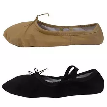 Женская и мужская мягкая противоскользящая подошва для взрослых, танцевальная балетная гимнастическая обувь 43 чёрный