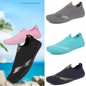 Женская и мужская обувь для плавания в воде, быстросохнущая обувь для босиком в воде, спорт в воде, пляжный бассейн, плавание, серфинг, дайвинг, обувь для тренировок в тренажерном зале, унисекс, нескользящая обувь для ходьбы, йоги, водная обувь 35 темно-с