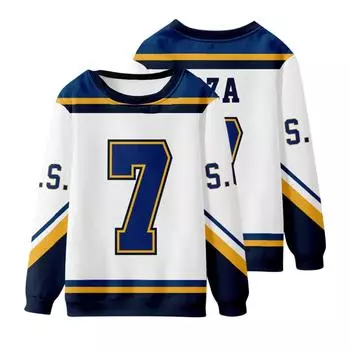 Женская и мужская одежда для ролевых игр, топ с круглым вырезом, спортивная рубашка, толстовка, уличный топ с длинными рукавами L синий