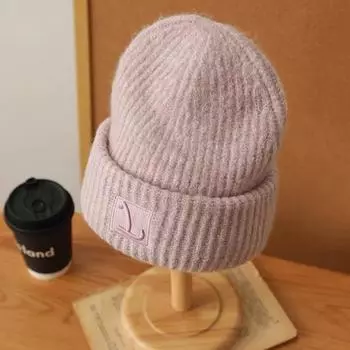 Женская и мужская осенне-зимняя теплая шапка-бини, однотонная женская и мужская эластичная вязаная крючком шапка, шапка для женщин и мужчин хаки