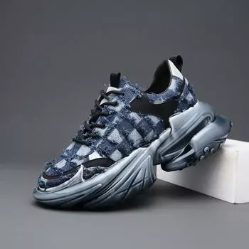 Женская и мужская повседневная обувь с подошвой космического корабля, модная спортивная обувь для взрослых, спортивная обувь нишевого дизайна, унисекс, универсальные увеличивающие кроссовки 43