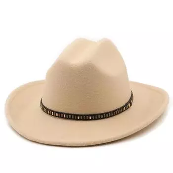 Женская и мужская шерстяная винтажная гангстерская фетровая шляпа Трилби с широкими полями, джентльменская элегантная женская зимне-осенняя джазовая кепка 56-58 см 56-58CM