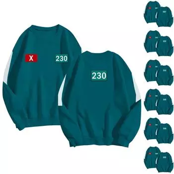 Женская и мужская толстовка с длинными рукавами и принтом XXXL