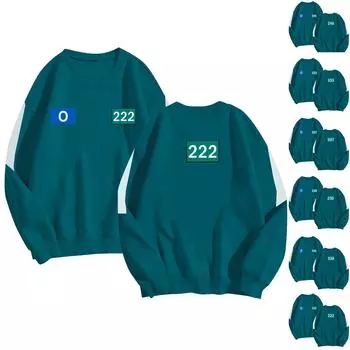 Женская и мужская толстовка с длинными рукавами и принтом XXL