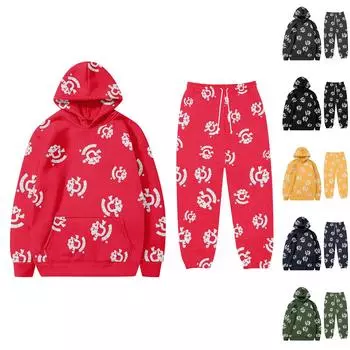 Женская и мужская толстовка с капюшоном, повседневный большой пуловер с принтом в стиле ретро, толстовка с длинными рукавами L армия зеленый