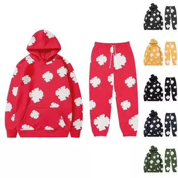 Женская и мужская толстовка с капюшоном, повседневный большой пуловер с принтом в стиле ретро, толстовка с длинными рукавами XXXL чёрный