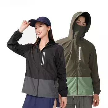 Женская и мужская ветровка с защитой от ультрафиолета для кемпинга, скалолазания, походов, походов, унисекс, быстросохнущая, водонепроницаемая, солнцезащитная куртка M