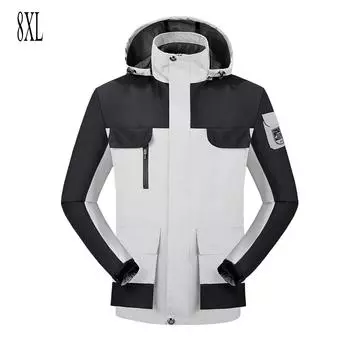 Женская и мужская водонепроницаемая куртка-дождевик, легкая куртка-дождевик для походов, гольфа, путешествий, большая однослойная тонкая куртка для альпинизма на открытом воздухе L