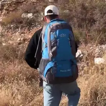 Женская и мужская водонепроницаемая нейлоновая дорожная сумка 60 л, рюкзак большой емкости для альпинизма, отдыха, спорта, туризма, багажные сумки