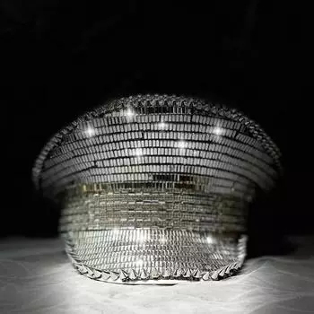 Женская и мужская военная шляпа в стиле стимпанк, шляпа сержанта-капитана, роскошная шляпа со стразами, праздничная шляпа для дня рождения