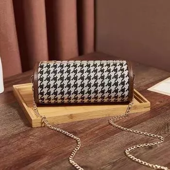 Женская Интернет-знаменитость, модная простая сумка через плечо с цепочкой, сумка через плечо, рюкзак one size чёрный