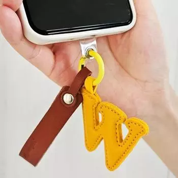 Женская искусственная кожа инициал брелок кулон изысканный стильный сумка телефон автомобиль подвеска кулон I