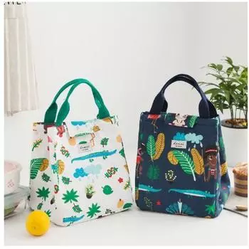 Женская изоляционная сумка для обеда, мультяшная коробка для обеда, сумка для хранения для пикника, женская и детская школьная и офисная термосумка-холодильник для пикника