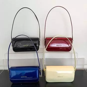 Женская изысканная сумка через плечо, большая вместимость, искусственная кожа, винтажная сумка-слинг, регулируемый ремень, модная сумка через плечо, ретро-сумка через подмышку 20.5x5x11cm чёрный