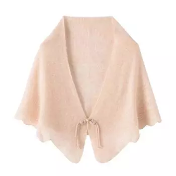 Женская кашемировая шаль Qinghe кашемир 30% кашемир 70% шерсть женская осенне-зимняя кашемировая шаль мягкая и теплая бежевый