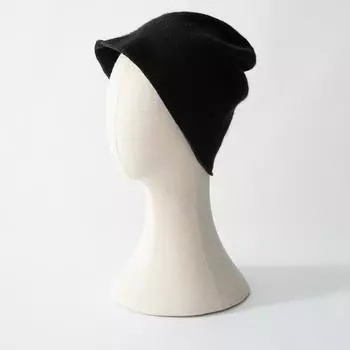 Женская кашемировая шапка, Qinghe кашемир, 100% кашемир, осенне-зимняя шапка, теплая, модная, бежевый