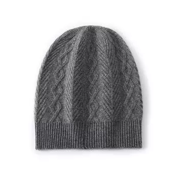 Женская кашемировая шапка Qinghe кашемир 30% кашемир 70% шерсть Женский осенне-зимний кашемировый платок мягкий и теплый белый