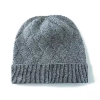 Женская кашемировая шапка Qinghe кашемир 30% кашемир 70% шерсть Женский осенне-зимний кашемировый платок мягкий и теплый бежевый