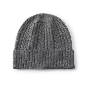 Женская кашемировая шапка Qinghe кашемир 30% кашемир 70% шерсть Женский осенне-зимний кашемировый платок мягкий и теплый белый