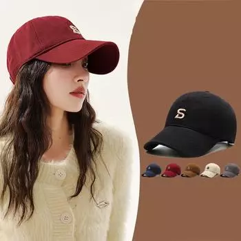 Женская кепка весна лето осень вышитая солнцезащитная бейсболка мужская кепка для гольфа чёрный