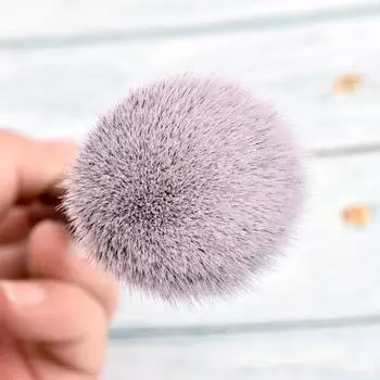 Женская кисть для макияжа с компактной круглой головкой из искусственного волокна, полезная портативная мягкая щетина, косметические инструменты B