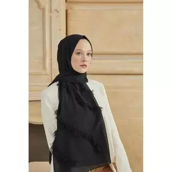 Женская кисточка с подробным описанием Fulya Shawl Black