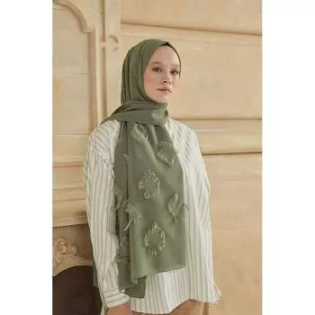 Женская кисточка с подробным описанием Fulya Shawl Khaki