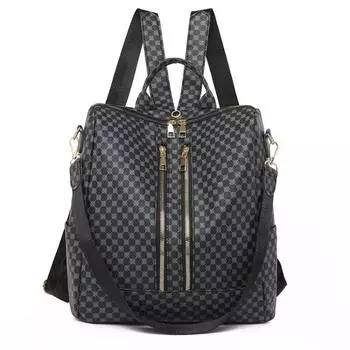 Женская классическая молния на двойное плечо, на одно плечо, большая вместимость, практичная, простая, атмосферная, модная,