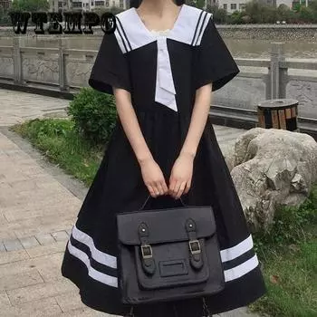 Женская классическая сумка почтальона Ретро Кембриджская сумка Сумка в студенческом стиле Сплошной цвет Рюкзак Повседневная сумка-мессенджер 32*26*8cm чёрный
