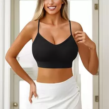 Женская кофточка с нижней частью и подушечкой на груди, сексуальное нижнее белье большого размера с подушечкой на груди L чёрный