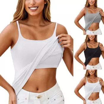 Женская кофточка с нижней частью и подушечкой на груди, сексуальное нижнее белье большого размера с подушечкой на груди M чёрный