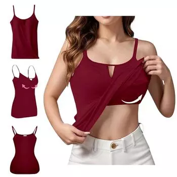Женская кофточка с нижней частью и подушечкой на груди, сексуальное нижнее белье большого размера с подушечкой на груди L винный