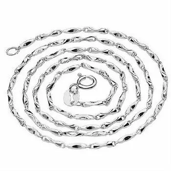 Женская корейская версия серебряных украшений, короткая цепочка на ключицу, ретро-цепочка в виде слитков 60cm