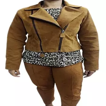 Женская коричнево-коричневая кожа ягненка, замшевая укороченная замшевая куртка, укороченная куртка в стиле вестерн, на свидание в кино, байкерская куртка-болеро, лучший подарок на Рождество