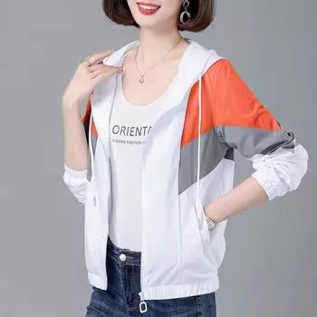 Женская короткая куртка с зонтиком для отдыха на весну и осень на открытом воздухе XXXXL розовый