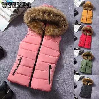 Женская короткая верхняя одежда, куртки с хлопковой подкладкой, жилет с карманами из искусственного меха, пальто XXL зелёный