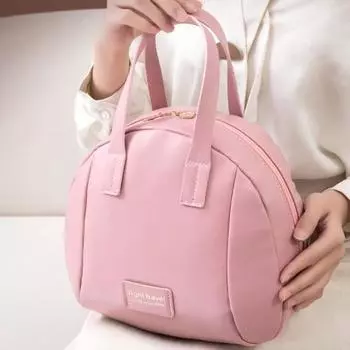 Женская косметичка для хранения, гладкая водонепроницаемая сумка из искусственной кожи большой вместимости для путешествий, командировки, туалетных принадлежностей, сумочка кофейный