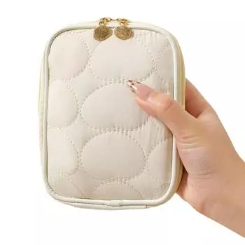 Женская косметичка, несессер для ванной, пылезащитная сумка на молнии, косметичка, портативная дорожная косметичка, многофункциональная сумка для хранения покинуть белый