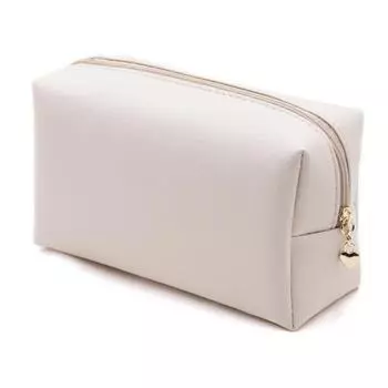 Женская косметичка, водонепроницаемая однотонная косметичка из искусственной кожи, дорожная портативная сумка для хранения туалетных принадлежностей, органайзер, чехол