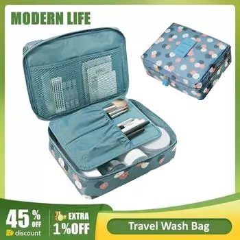 Женская косметичка, женская косметичка, вместительная сумка для хранения туалетных принадлежностей, дорожный органайзер для макияжа, водонепроницаемые косметички