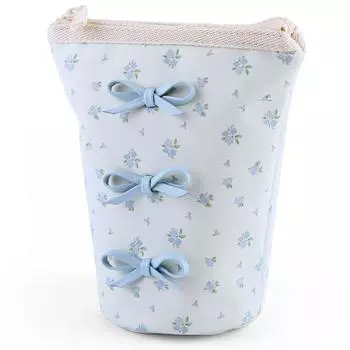 Женская кожаная косметичка с бантом, косметичка, переносная косметичка, сумка для кистей для макияжа