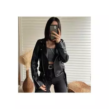 Женская кожаная куртка