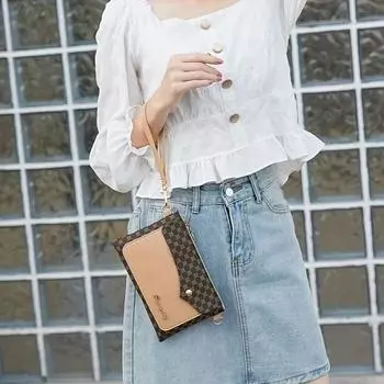 Женская кожаная модная сумка через плечо, кошелек для монет, многофункциональная сумка