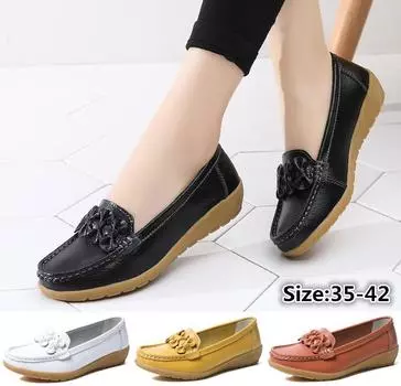 Женская кожаная обувь. Женские кожаные туфли на плоской подошве ручной работы. Гибкие топсайдеры из воловьей кожи. 35 белый