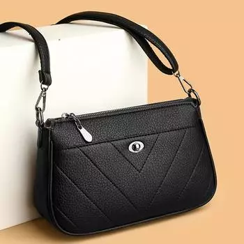 Женская кожаная сумка через плечо из искусственной кожи, высококачественная сумка через плечо, роскошные сумки и кошельки, женская сумка-мессенджер, модный дизайнер