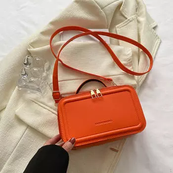 Женская кожаная сумка через плечо Элегантная сумка-портфель для шопинга на улице