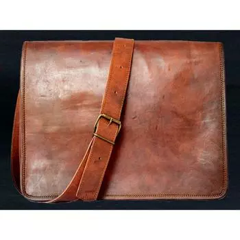 Женская кожаная сумка через плечо, сумка-тоут, кошелек, сумка-мессенджер, сумка через плечо 10 x 13 in коричневый