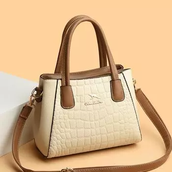 Женская кожаная сумка через плечо Сумки через плечо Сумки большой вместимости Роскошные дизайнерские сумки